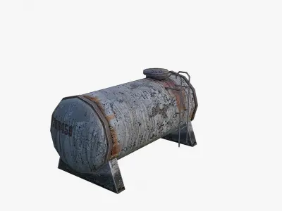 Barrels LP Low-poly 3D model