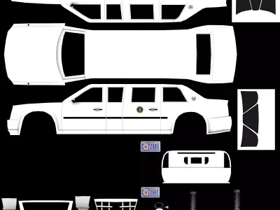 Cadillac One 3d Low-poly 3D model