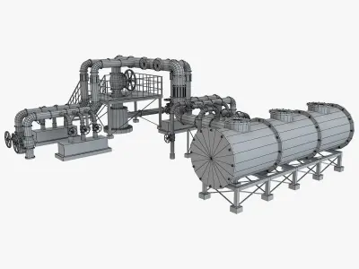 Piping System 2 3D model