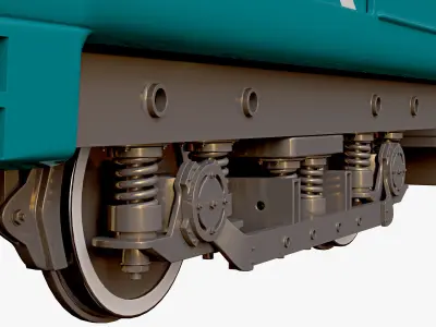 Train metro 3D model
