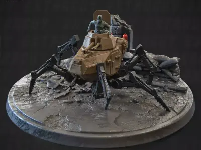 Konfusion 47 Spider Tank 32mm 3D print model
