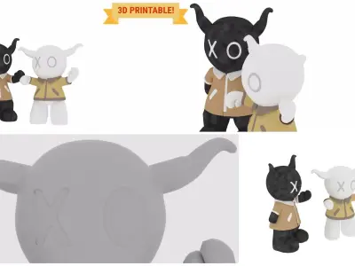 NEW DOLLS 3D PRINTABLE MODEL Low-poly 3D model