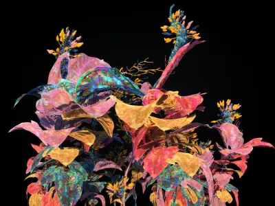 Pandora Flower Animated 3D model