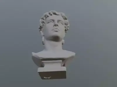 Greek head statue 3D print model