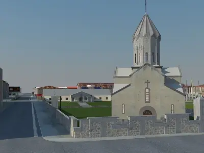 Church 3D model get
