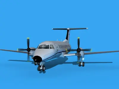 Embraer EMB120 Ameriflight 3D model