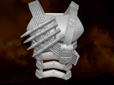Vampire Hunter Bandolier 3D printable files 3D print model