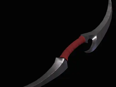 Fantasy Styized Dagger PBR  Low-poly 3D model