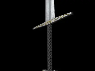 Sword Low Poly Free low-poly 3D model purchase