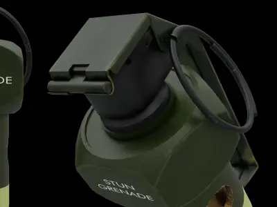 Flash Grenade flashbang 3D model