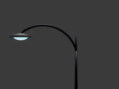 3D City Street Light  Stylized Low Poly Free low-poly 3D model