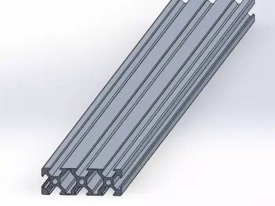 V-Slot 2060 Aluminum Profile Engineering Standard 3D model  3D model