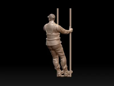 staff railroad 3D print model purchase