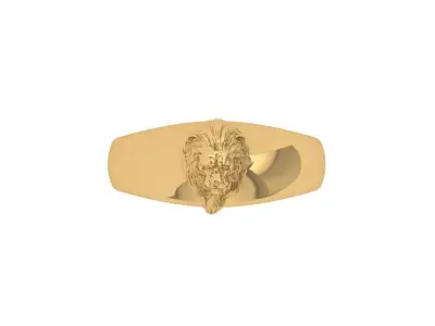 Lion Ring 3D print model