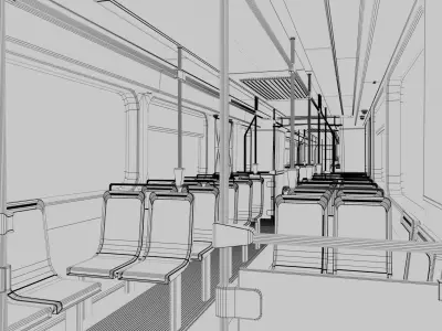  Kinkisharyo P3010 Expo Line LA Metro 3D model 3D model