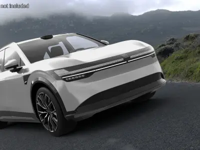  Zeekr 7X Pearl White Electric SUV 