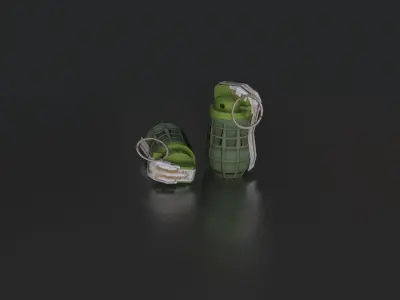 URG 86 Hand Grenade  Low-poly 3D model