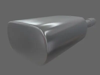 Car Exhaust Pipe Low-poly 3D model