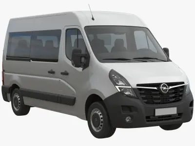  Opel Movano L2H2 Minibus 2019 3D model