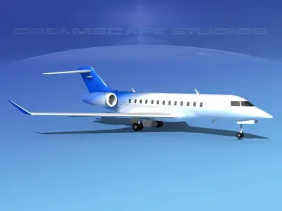 Bombardier Global Express 6000 V15 3D model