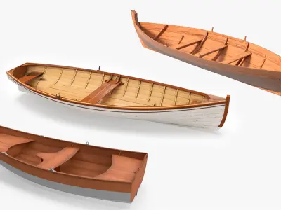 Rowboats Collection 3D model