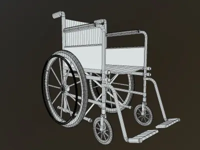 WhellChair wheelchair Free 3D model