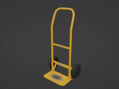 Hand Truck Cart  Low-poly 3D model