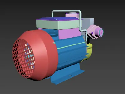 suction water pump 3D model