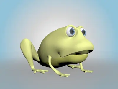 Cartoon Frog 3D model