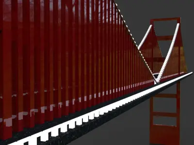 Bridge golden gate 3D model