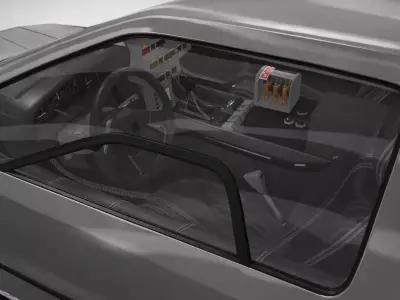 DeLorean Time Machine 3D model