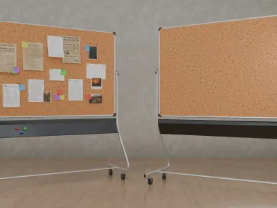  Office Essentials Corkboard Set - Customizable Pin Boards 