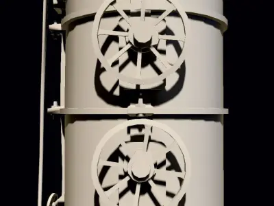 Steam Machine Low-poly 3D model