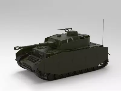 Panzer IV 3D model buy