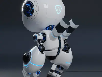 Space Robot 4 3D model