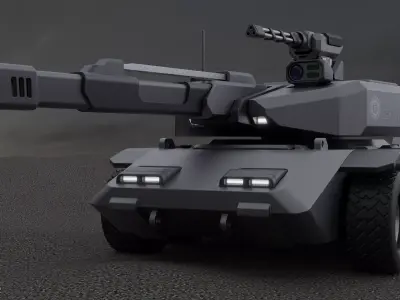 Sci-Fi Tank 3D model