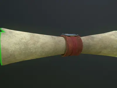 Parchment Low-poly 3D model