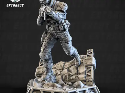 Omnibus Pilot 100mm and 32mm 3D print model