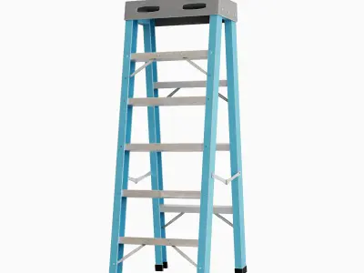 Ladder 04 Low-poly 3D model