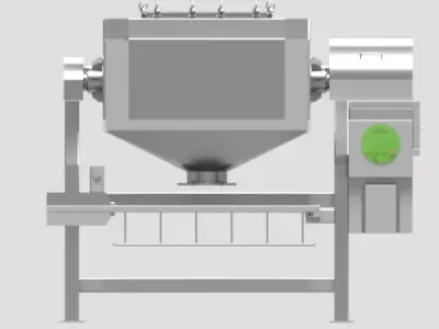 Octagonal Blender 1500 Ltr  cGMP Pharma Manufacturing Blueprint 3D model
