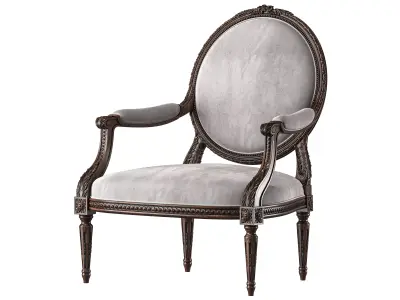 chairish louis armchair art 5694 3D model