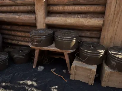 Soviet Union WW2 TM-41 Anti-Tank Mine 3D model