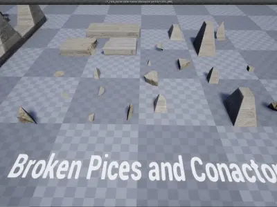 Low Poly Tank Barrier Free low-poly 3D model