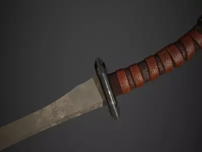Stylized Sword Game Ready 3D Model 3D model