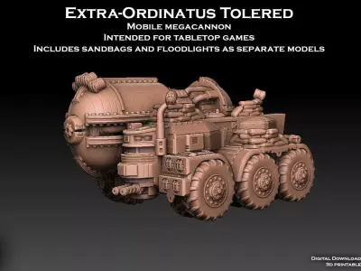 Extra Ordinatus Tolered Mobile Megacannon 3D print model