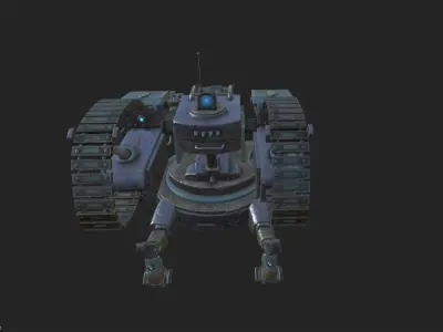 Beast Turret Low-poly 3D model
