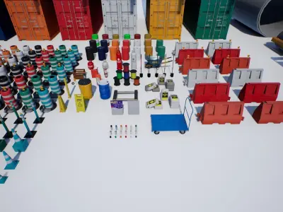TMPC - Construction UE4 Low-poly 3D model