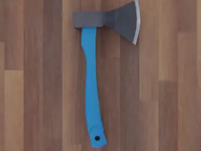 Low-poly Axe Free low-poly 3D model purchase