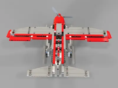 Lego Fire plane 3D model