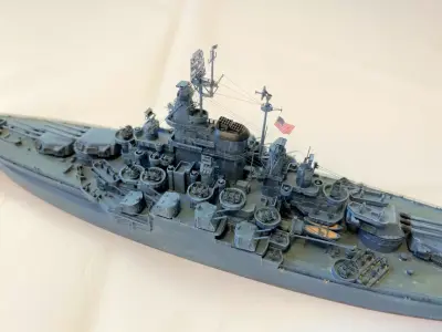 USS California US Navy Battleship  3D print model